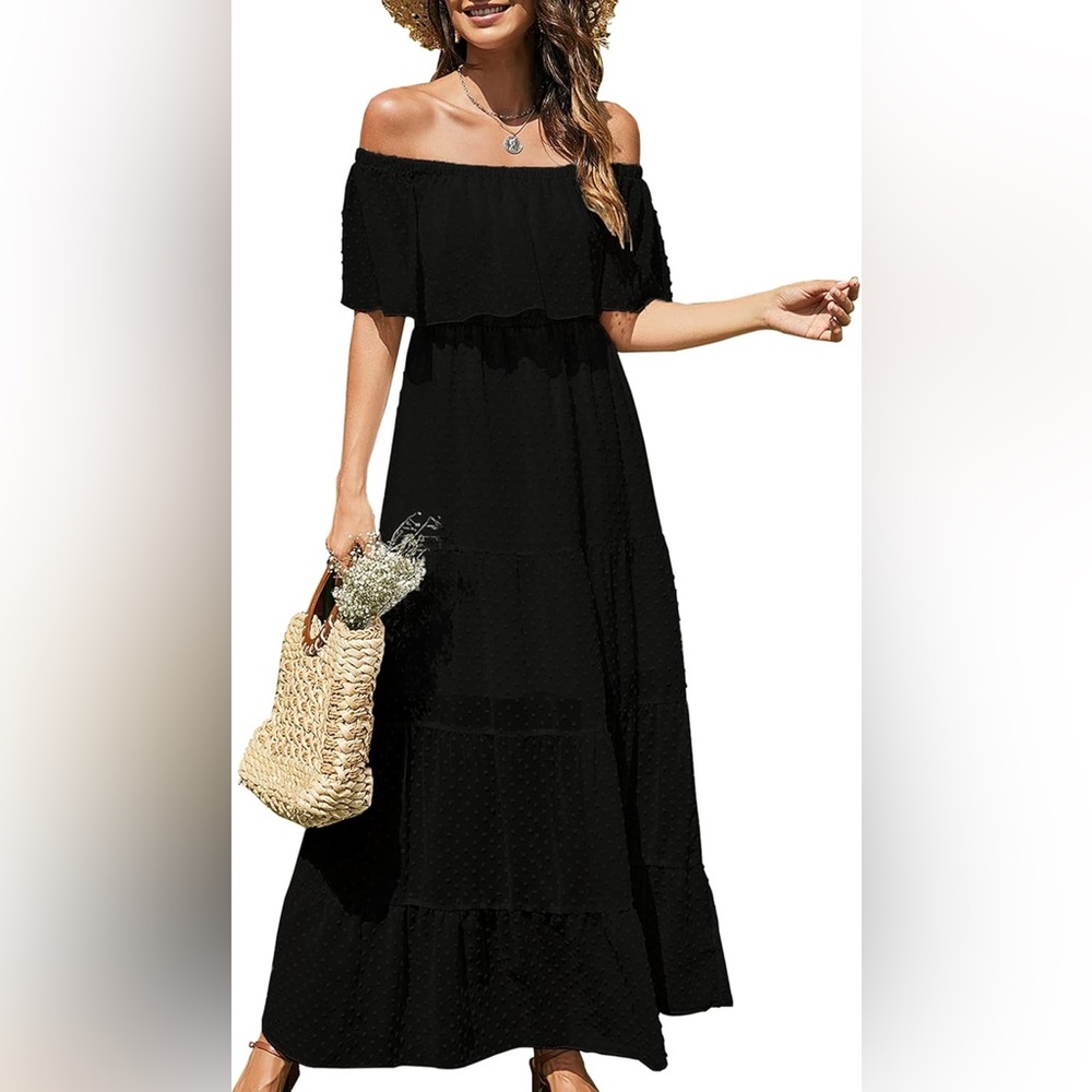 NWT Kirundo Black Maxie Dress Size M